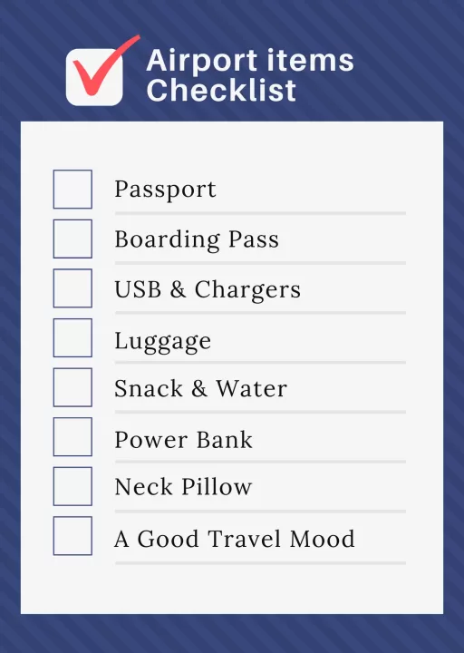 Blue and White Striped Checklist