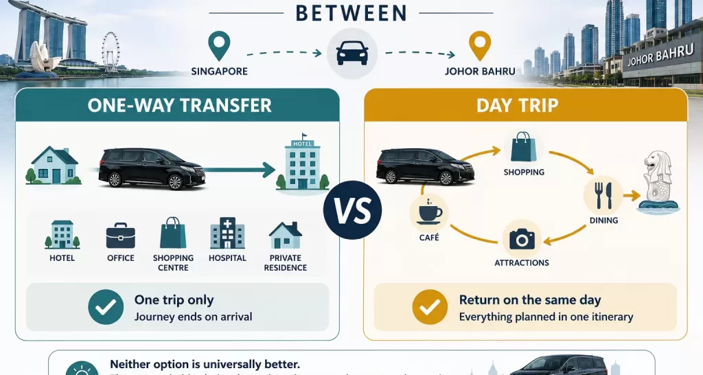 Understanding the Difference Between One-Way Transfers and Day Trips